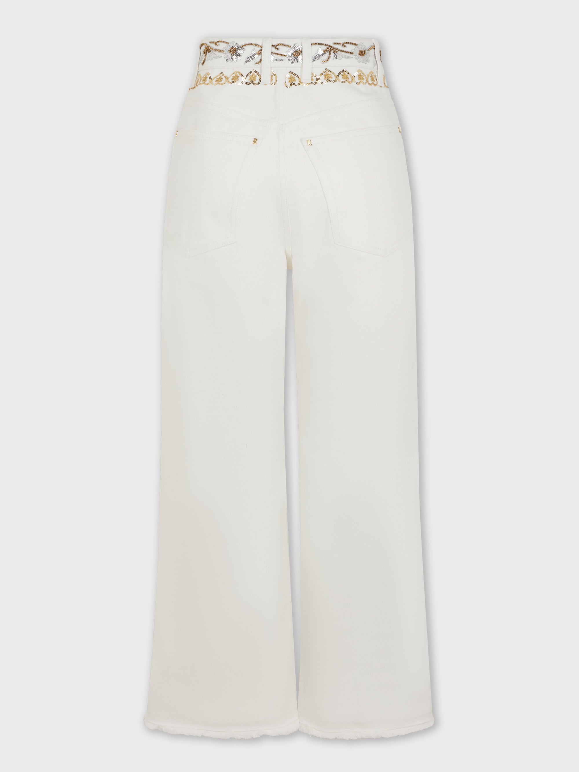 Off White Denim Pantalon - Off White Denim