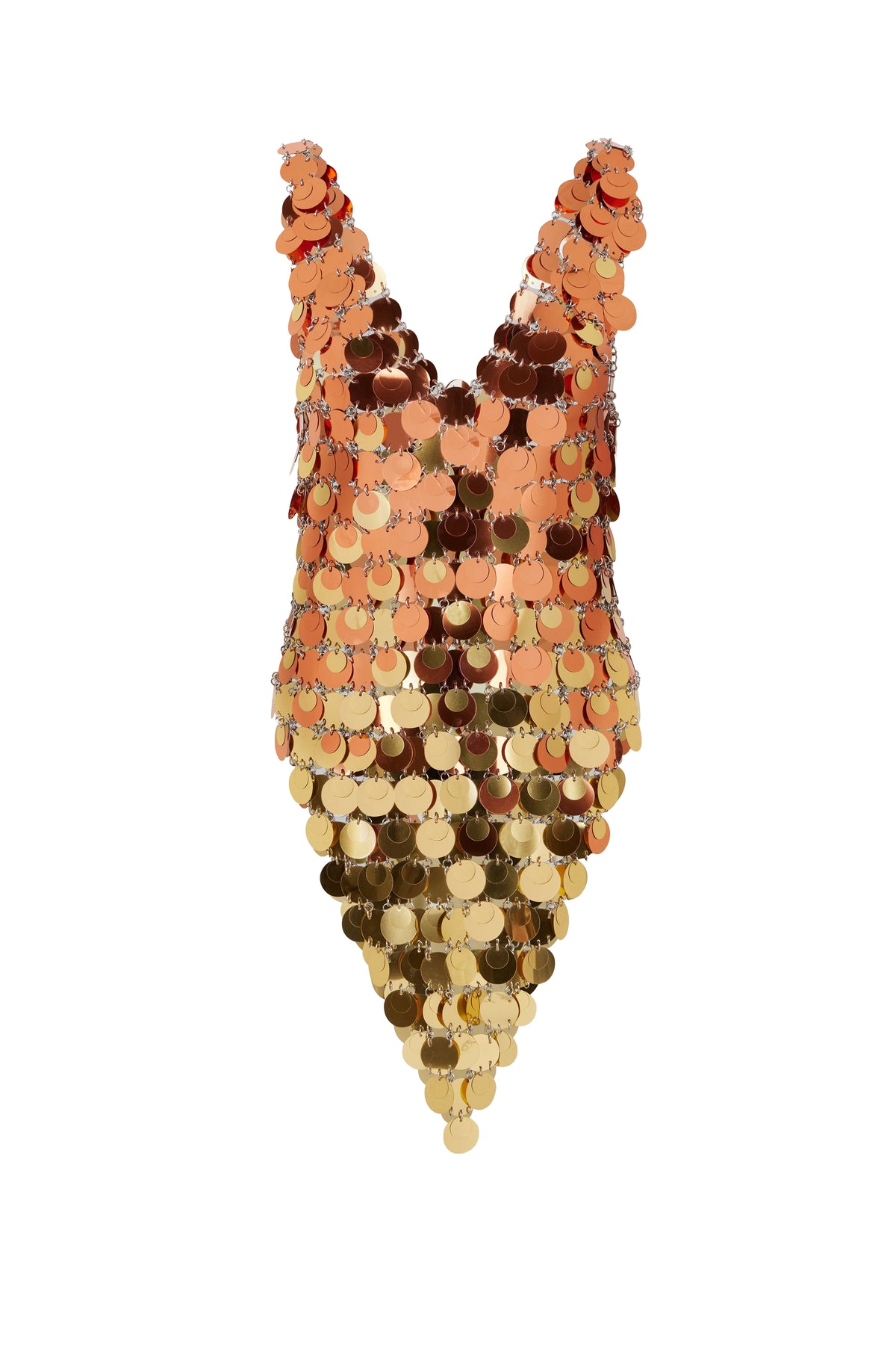 Débardeur asymétrique à pastilles - Gold & Cuivre
