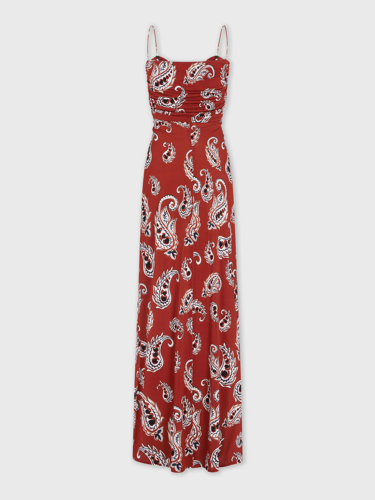 Robe longue imprimée à motif - Paisley Terracotta