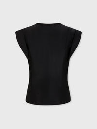 Top avec piercing signature - Black