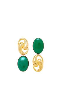 DARK GREEN // SONIA KNOT OVAL