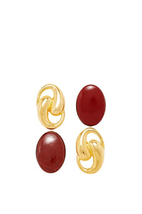 RED // SONIA KNOT OVAL