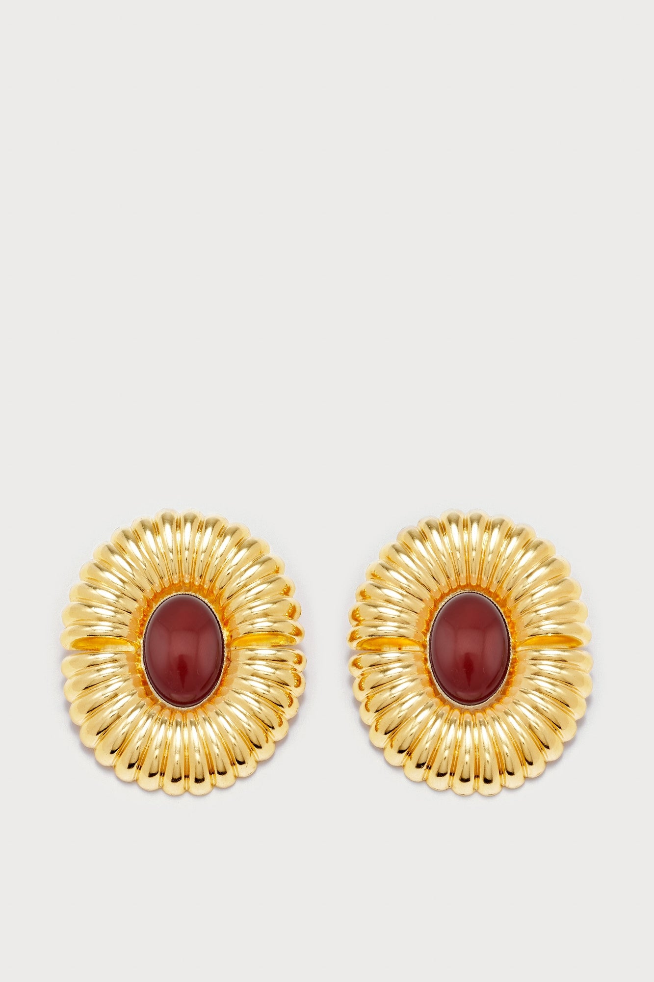 RED SONIA SUN PEARL  Boucles d'oreilles géométriques avec pierres