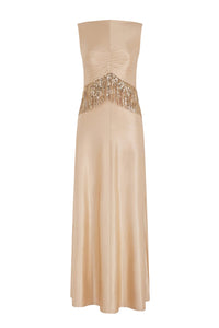 Robe bustier longue - Raffia