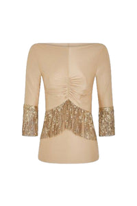 Short-sleeved top - Raffia