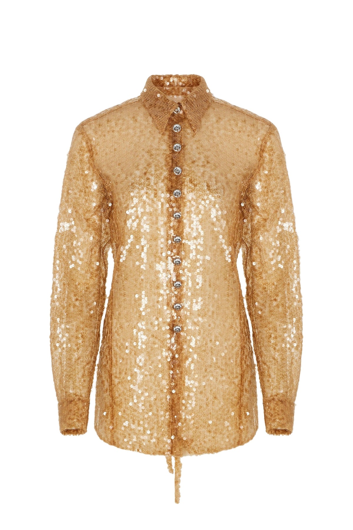 Chemise manches longues à paillettes  - Amber