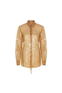 SEQUIN-EMBROIDERED SHIRT