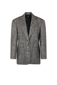 Veste de tailleur en laine - Classic Chevron & Black