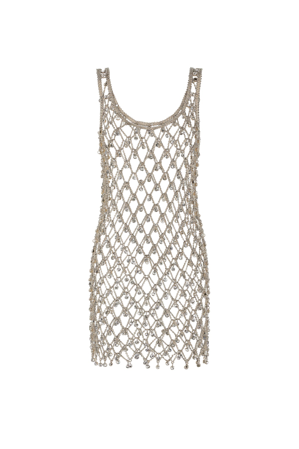 Robe courte à chaînes - Silver