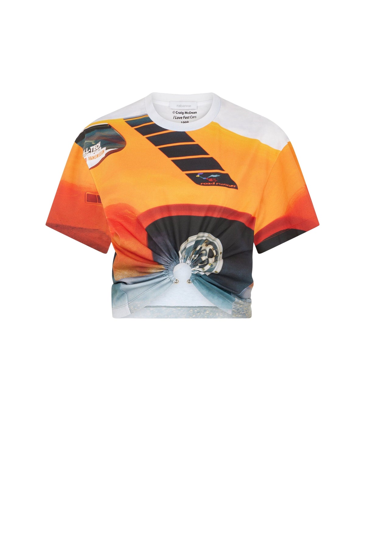 T-shirt court imprimé voiture - Fast Cars Orange