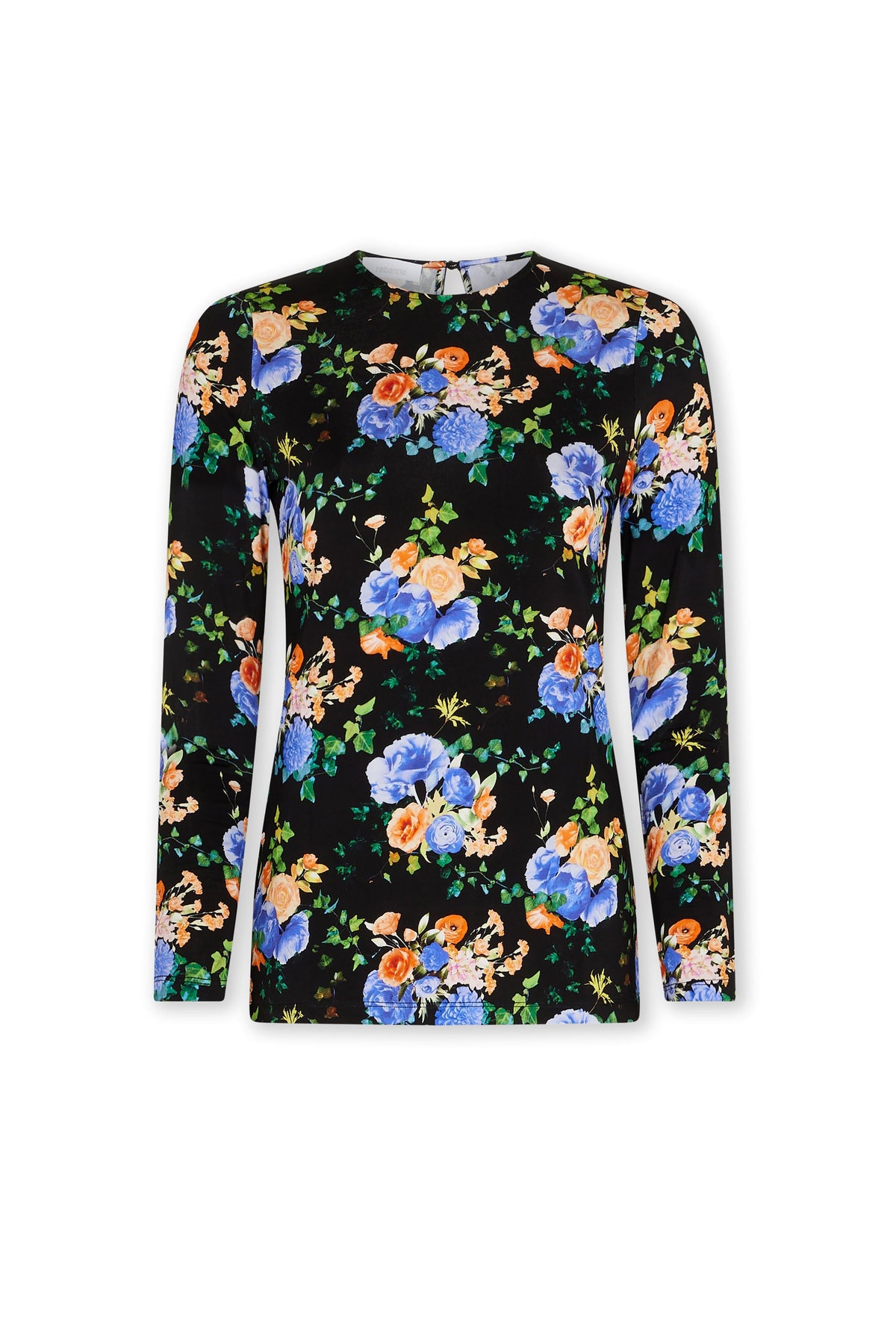Top seconde peau Night Flowers - Night Flowers & Black