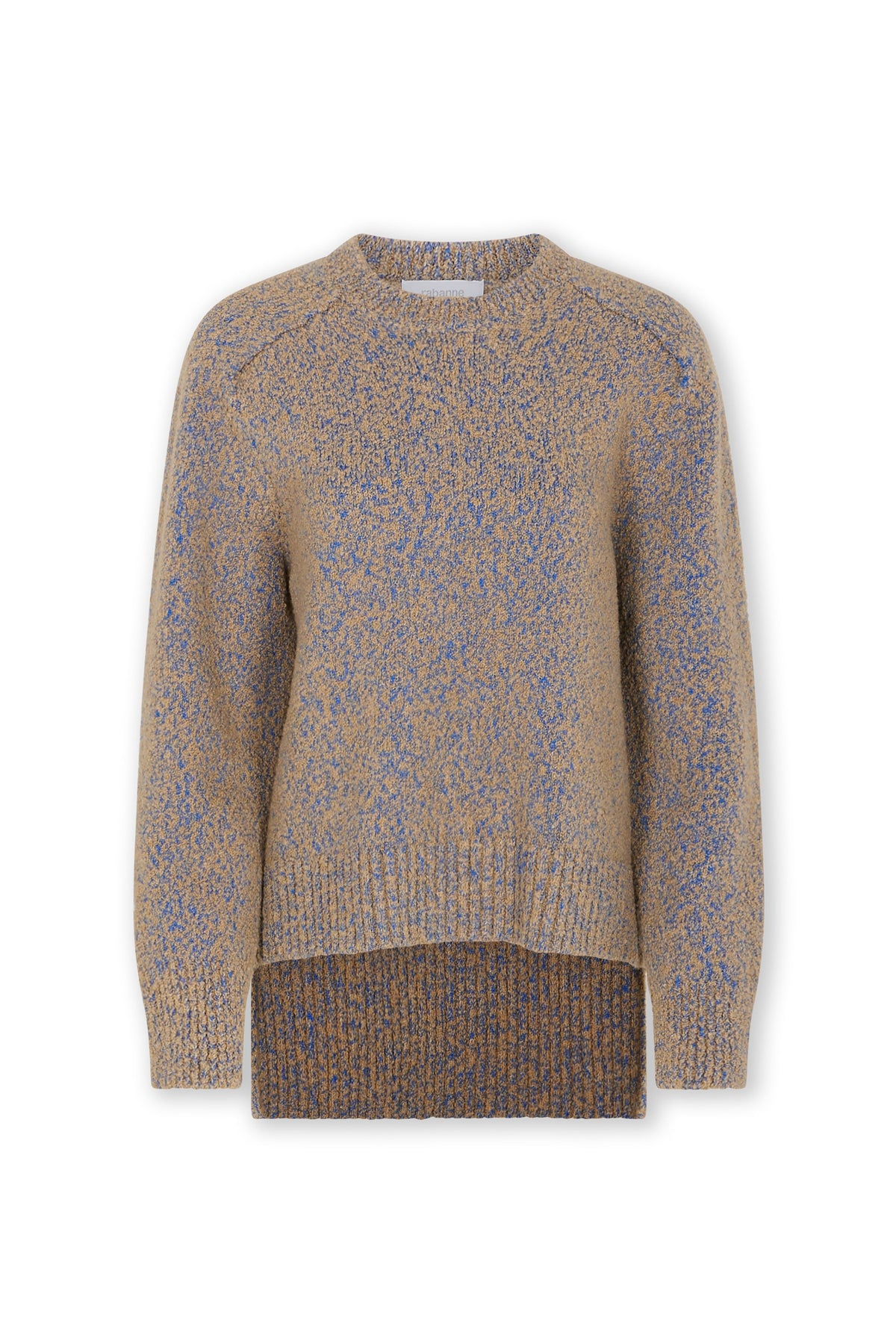 Pull oversize à dos long - Camel & Blue