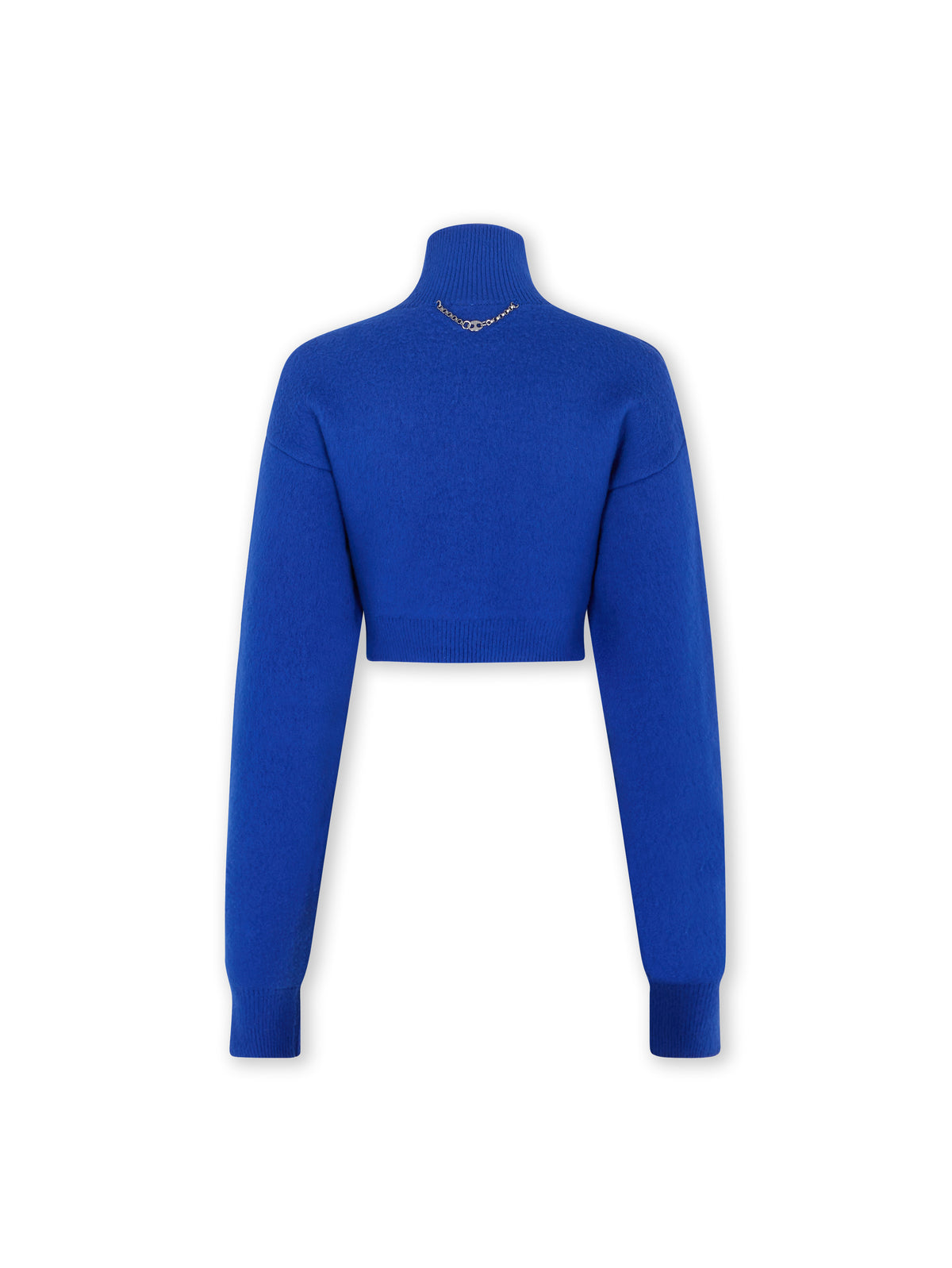 CROPPED SWEATER IN BRUSHED WOOL
