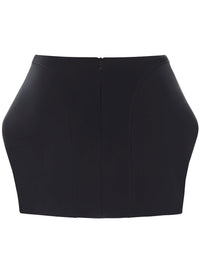 BLACK // structured mini skirt