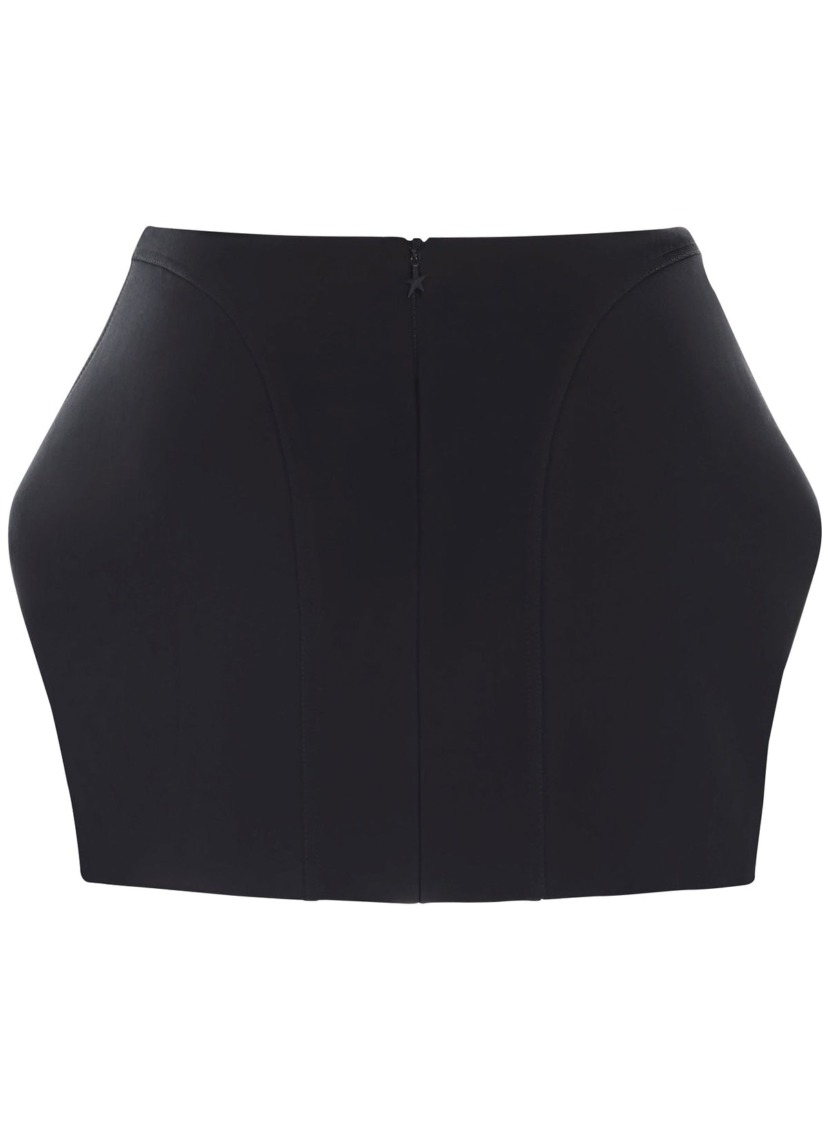 BLACK // structured mini skirt