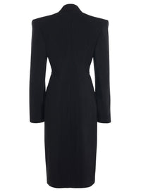 BLACK // black mugler signature coat
