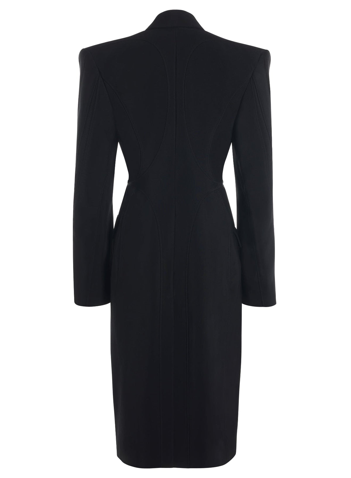 BLACK // black mugler signature coat