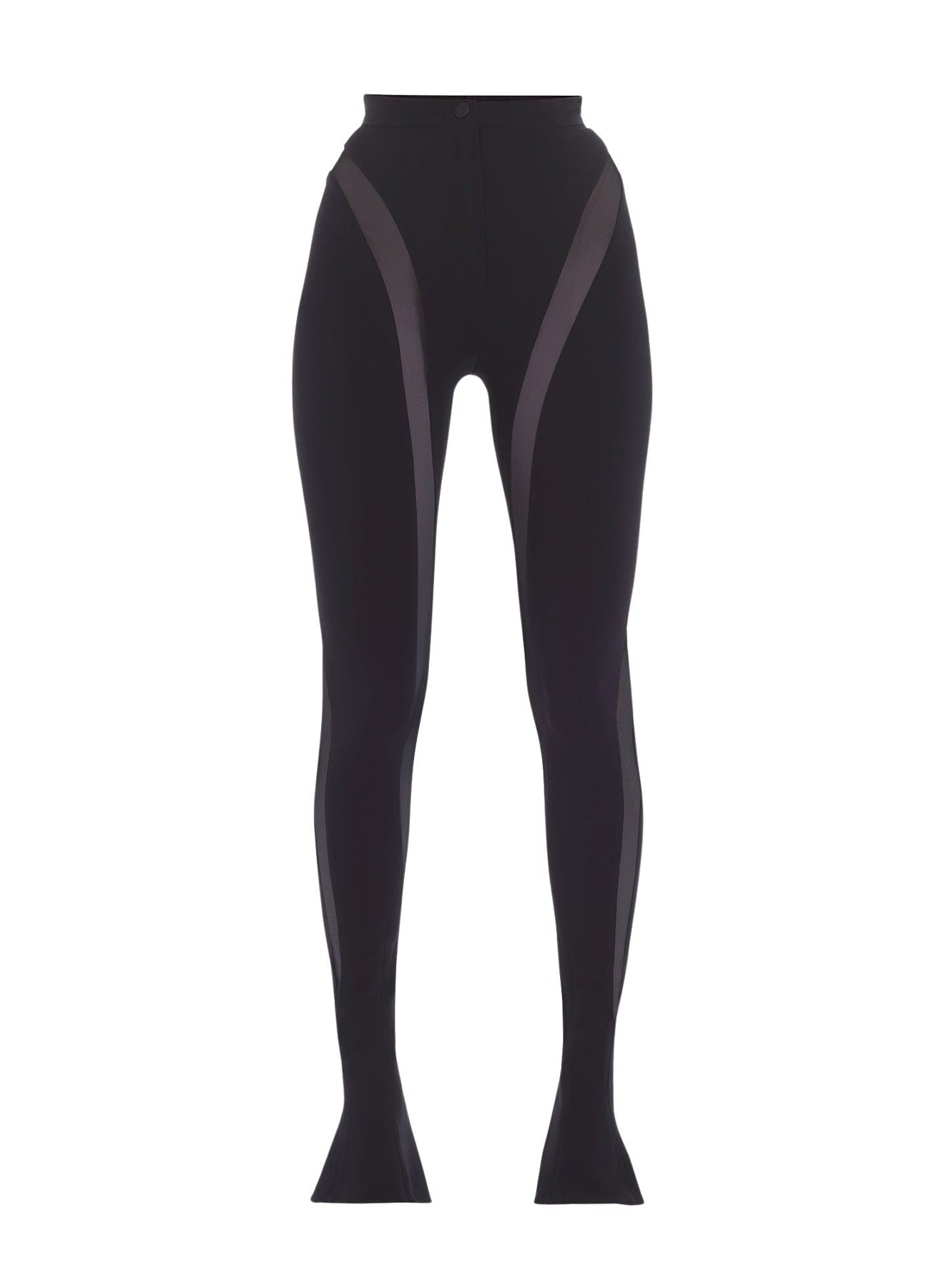 BLACK SPIRAL TULLE TROUSERS