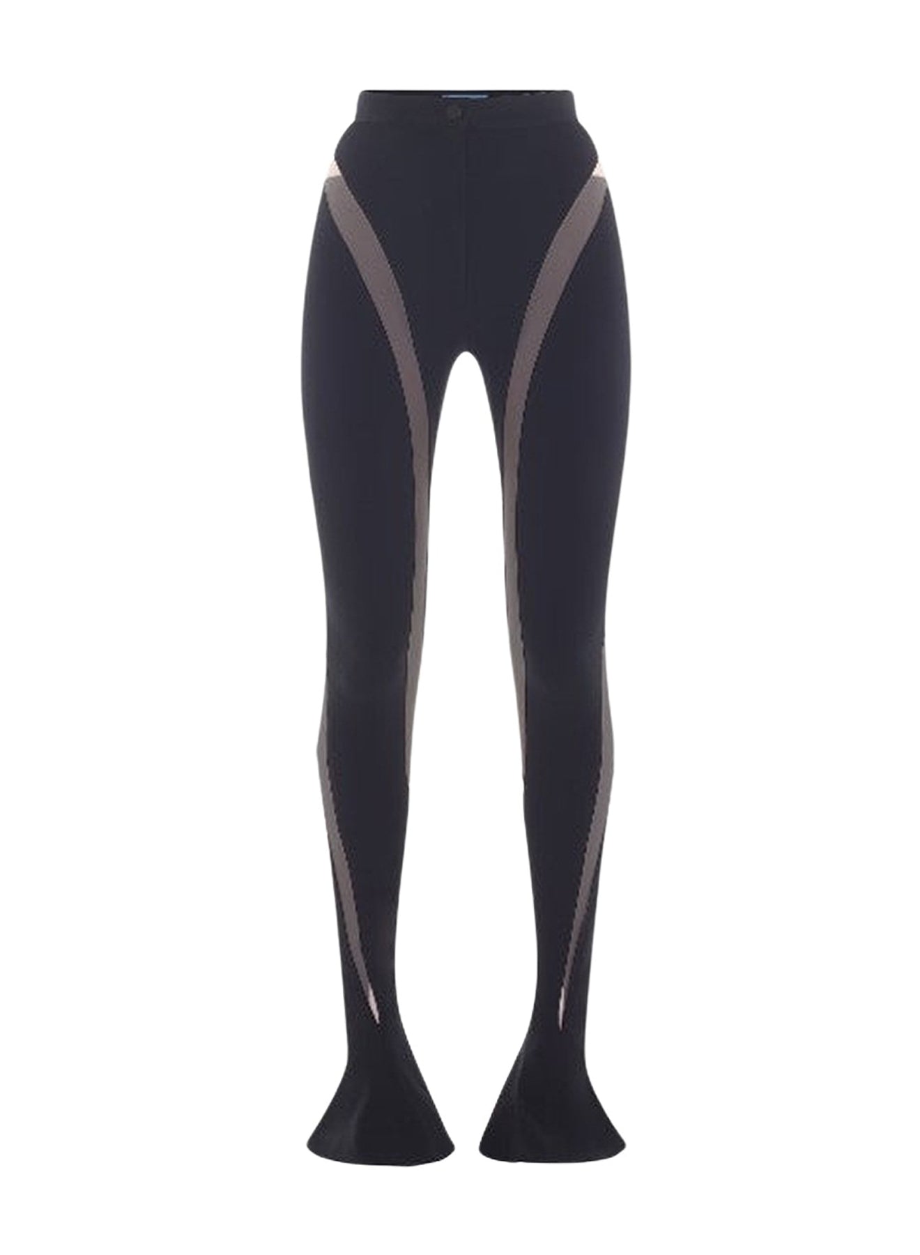 BLACK SPIRAL TULLE TROUSERS