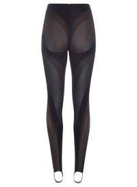 MULTI LAYERED BLACK LEGGINGS