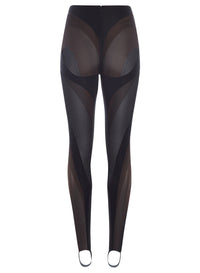 BLACK // multi layered black leggings