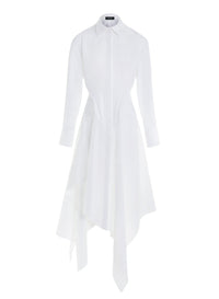 WHITE POPLIN DRESS