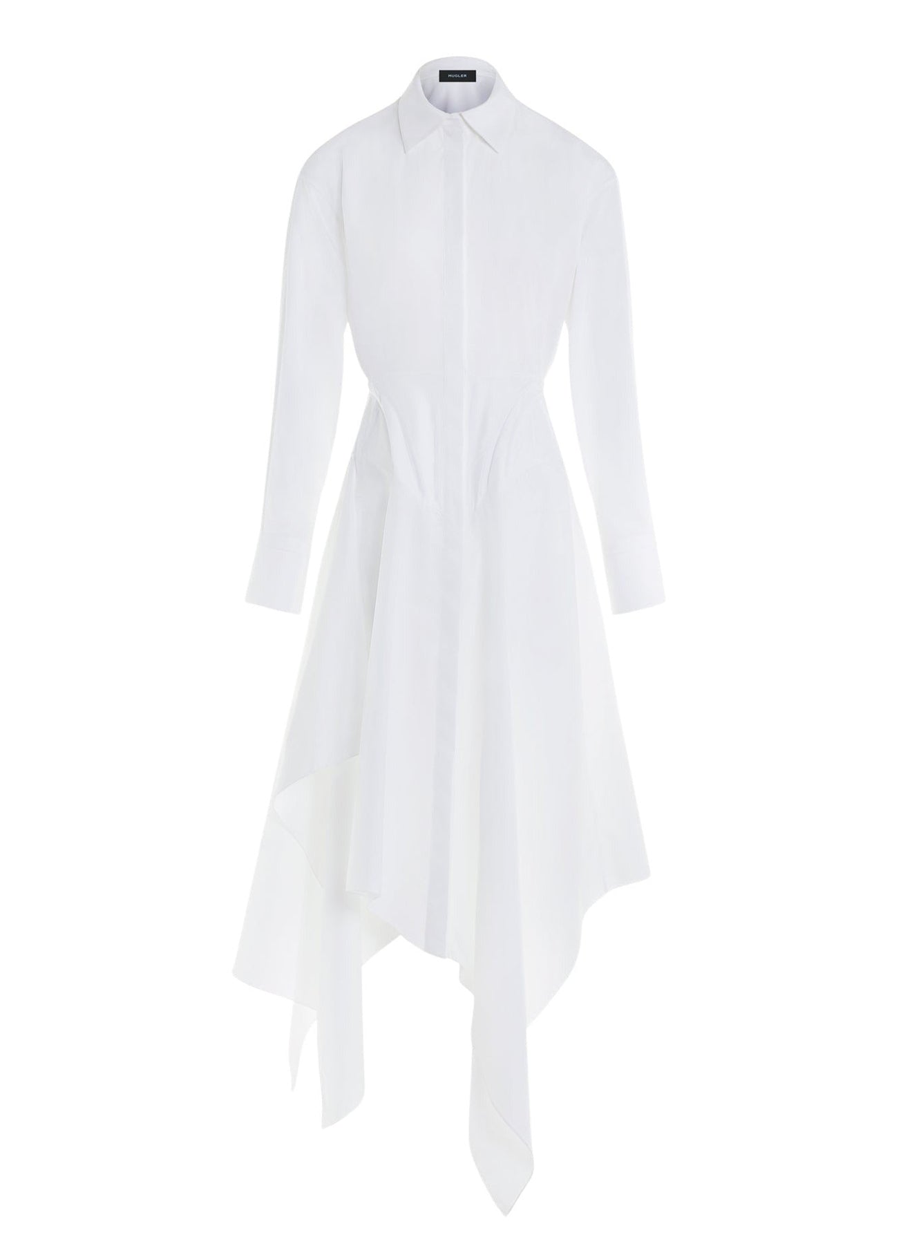 WHITE POPLIN DRESS