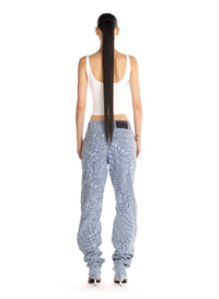 SNOW // white corseted tank top