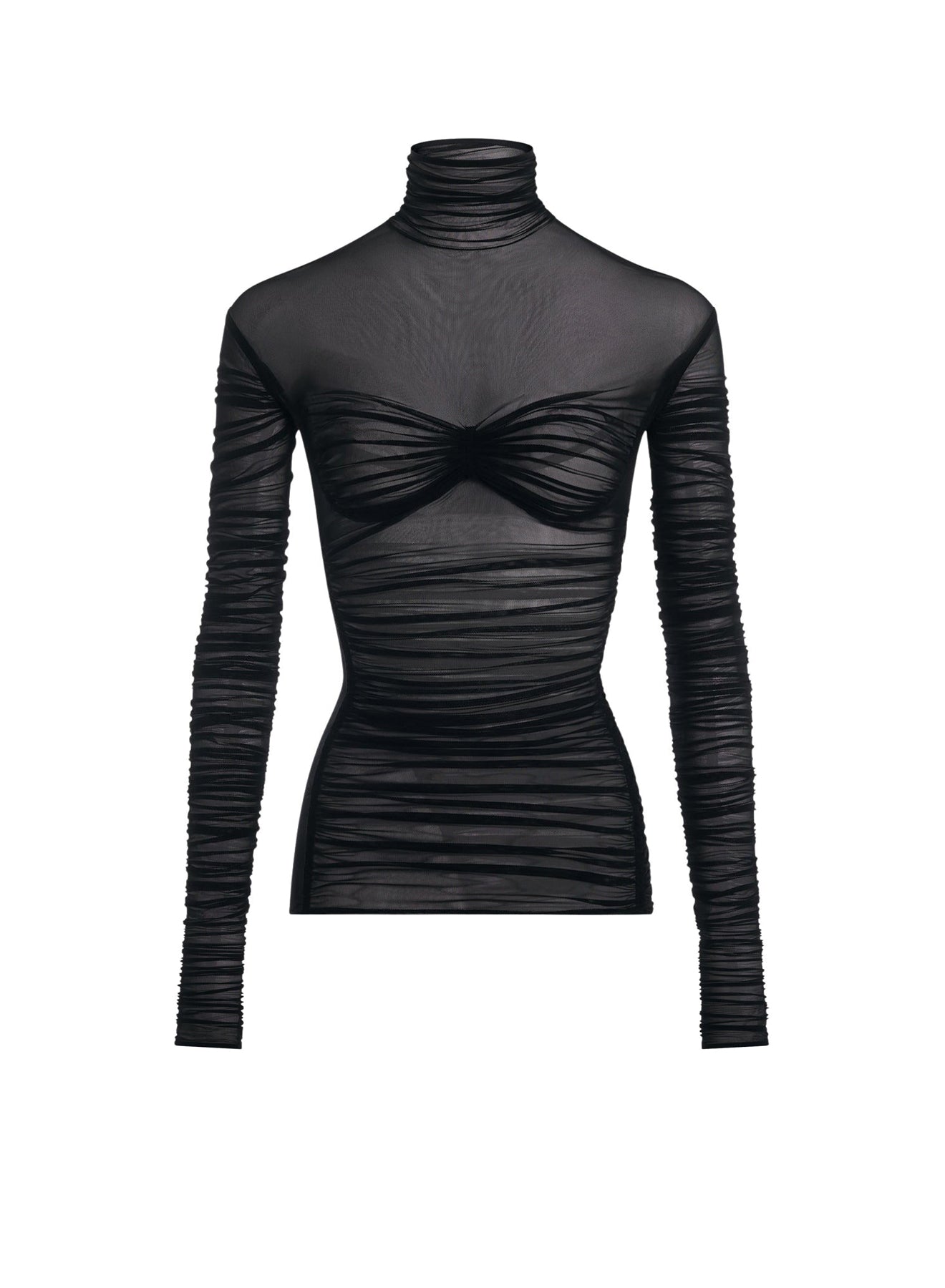 DRAPED MESH TOP