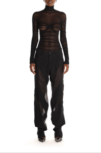 DRAPED MESH TOP