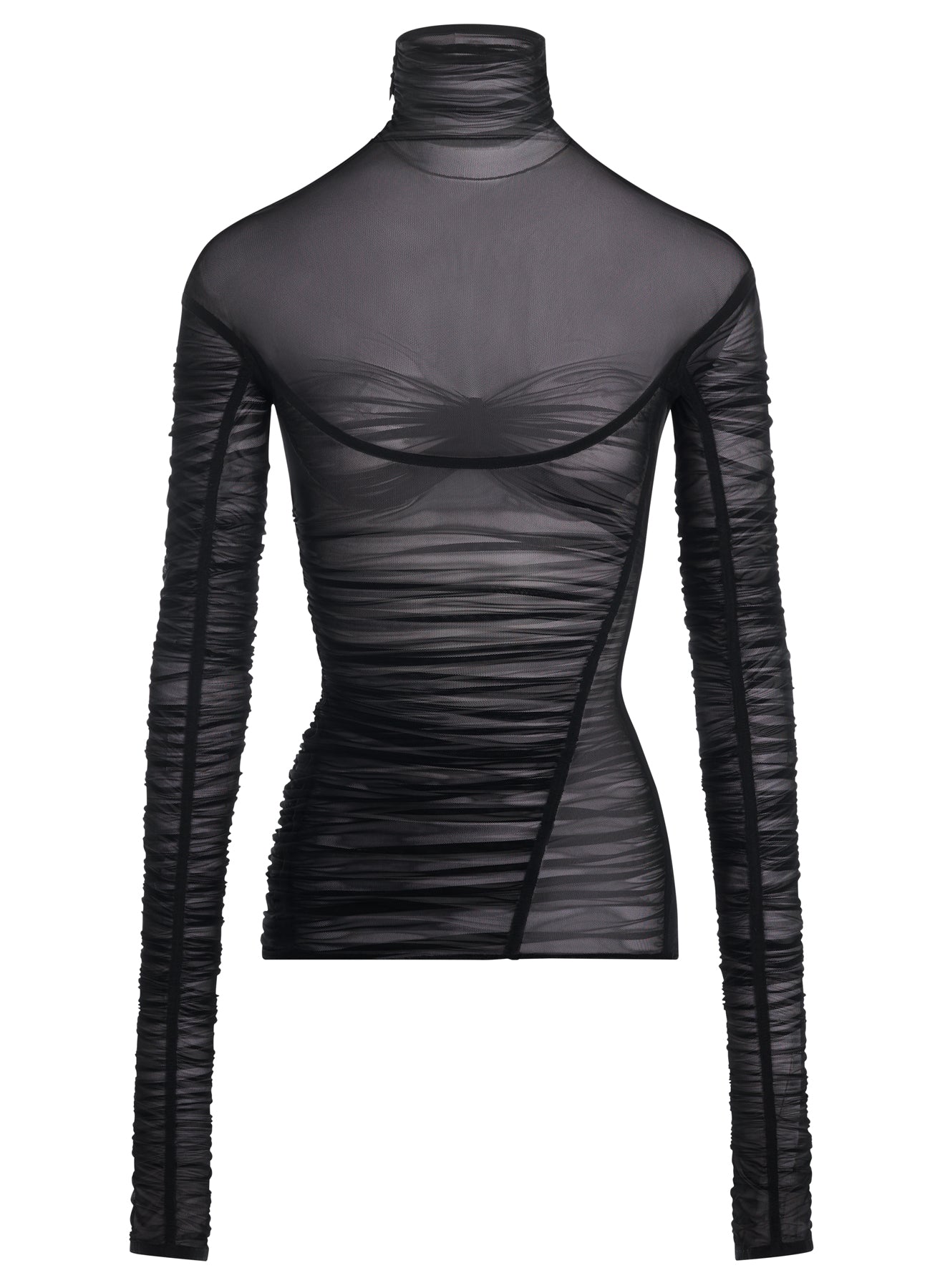 DRAPED MESH TOP