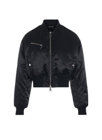 CROPPED NYLON BOMBERS