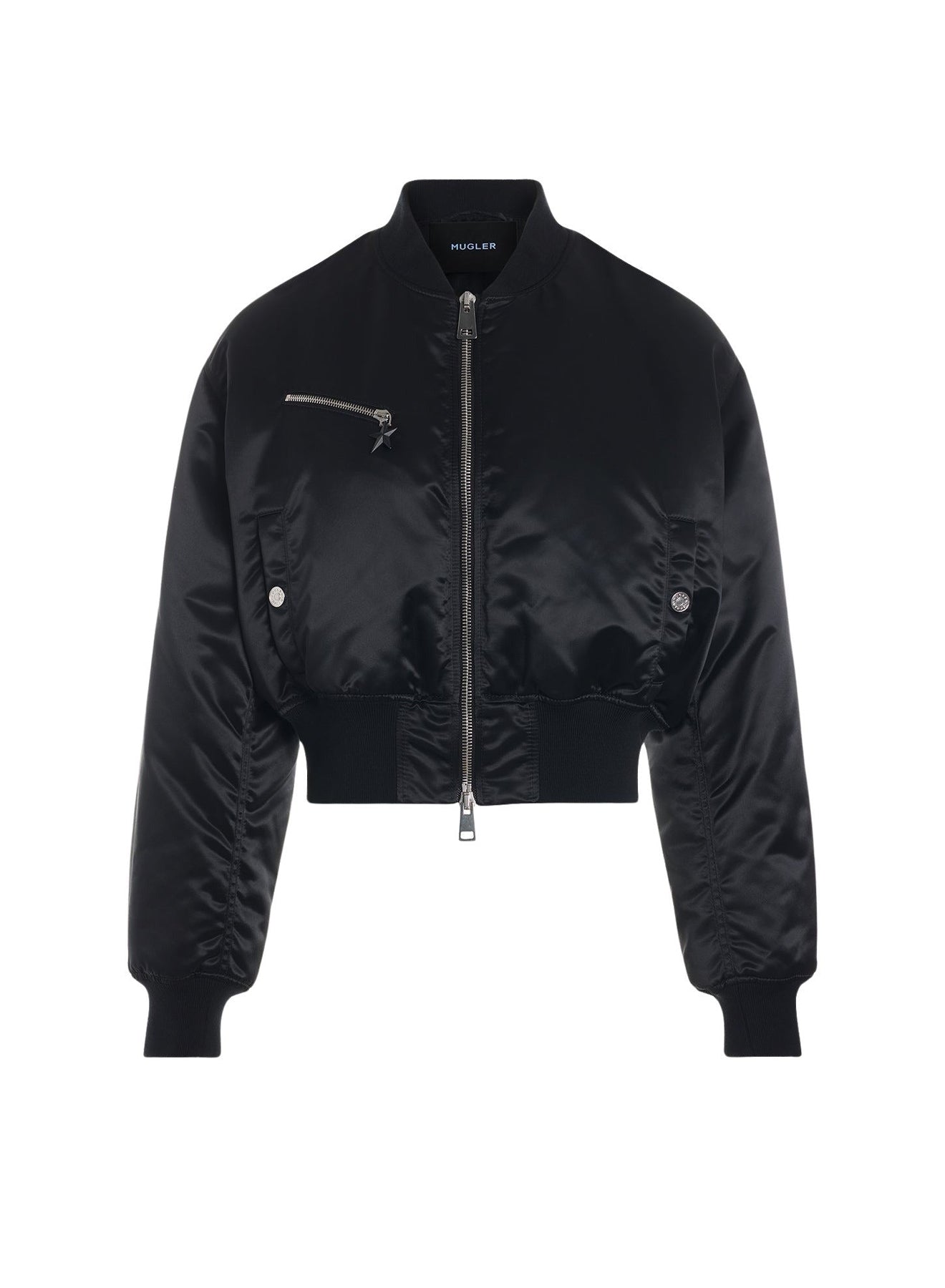 CROPPED NYLON BOMBERS
