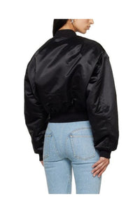 CROPPED NYLON BOMBERS