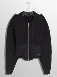 CORSETED HOODIE