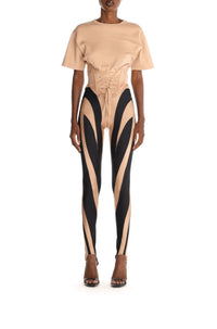 CORSETED T-SHIRT