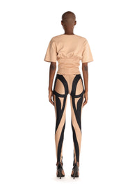 CORSETED T-SHIRT