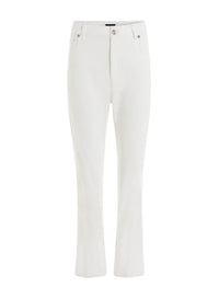 WHITE / WHITE // white capri jeans