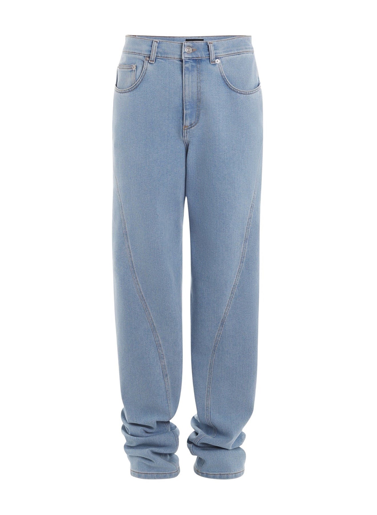 TWISTED SEAM DENIM JEANS