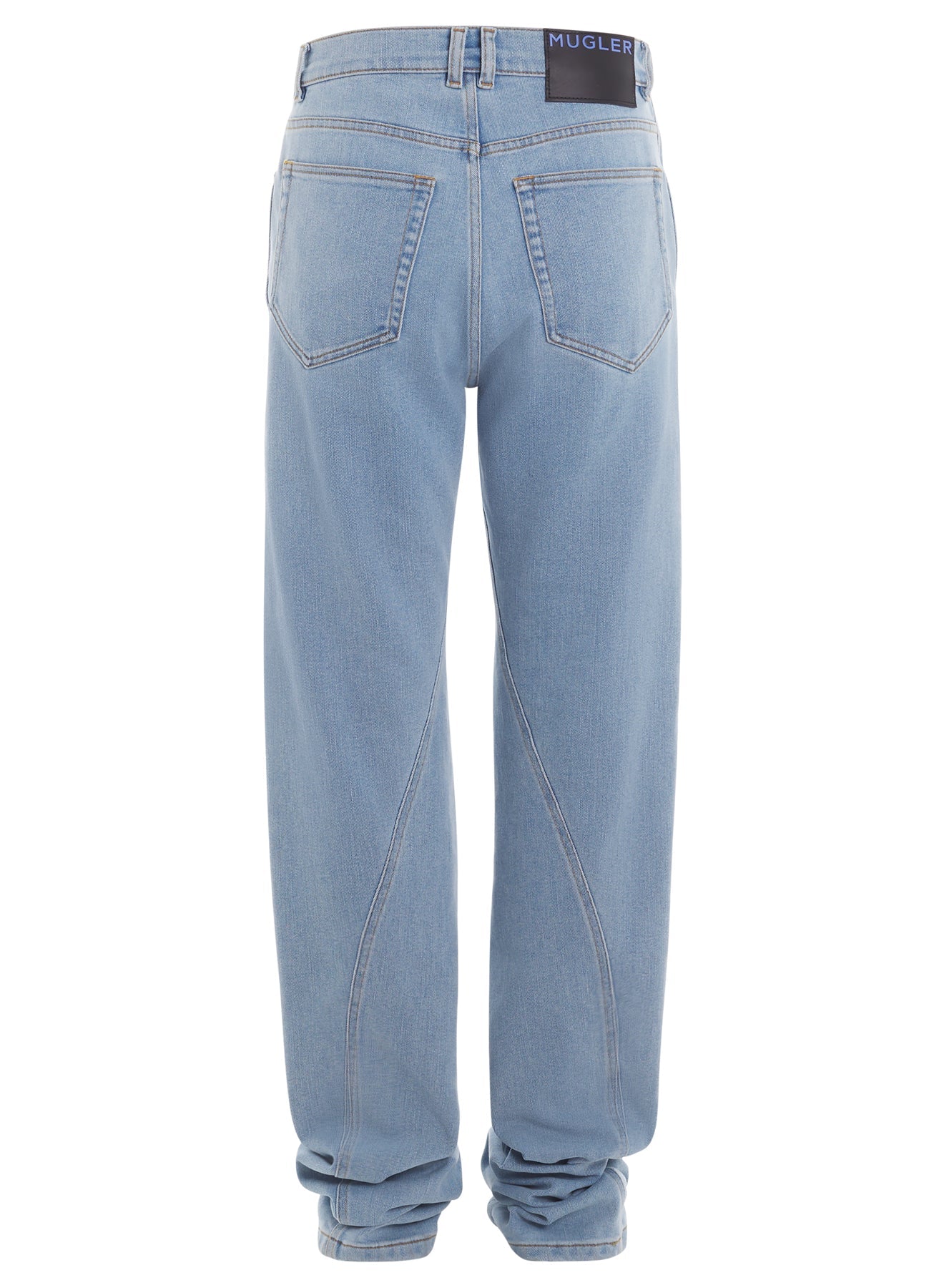 TWISTED SEAM DENIM JEANS