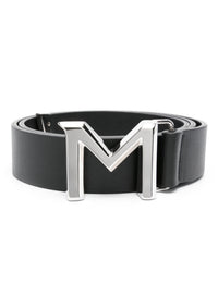 Ceinture en cuir - Black & Silver