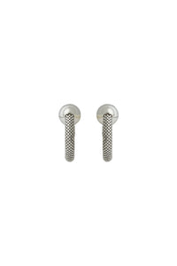 Boucles d'oreilles pixel tube - Silver