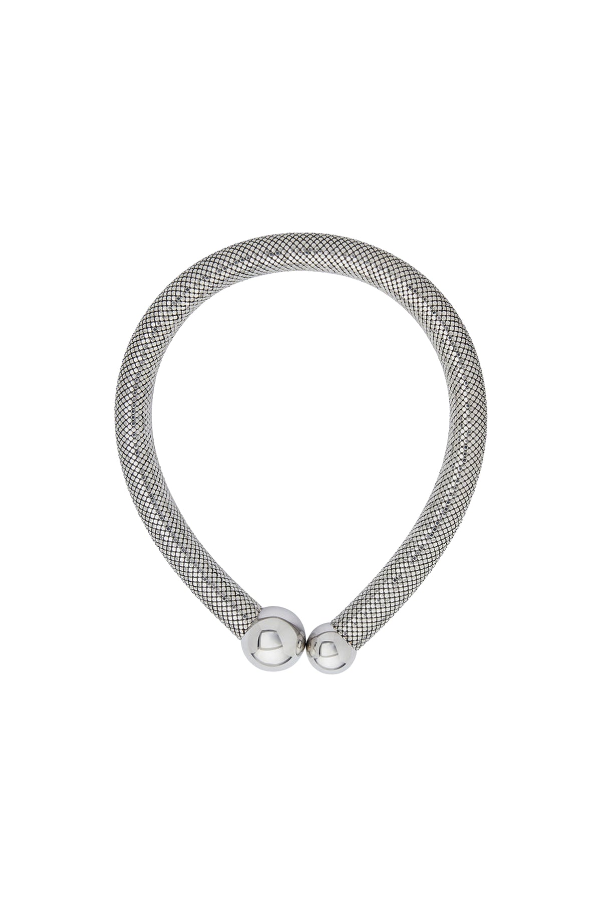 Collier pixel tube - Silver