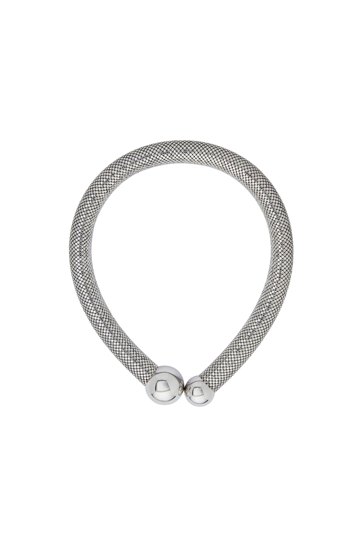 Collier pixel tube - Silver