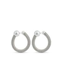 Boucles d'oreilles pixel tube - Silver