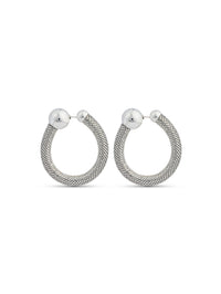 Boucles d'oreilles pixel tube - Silver