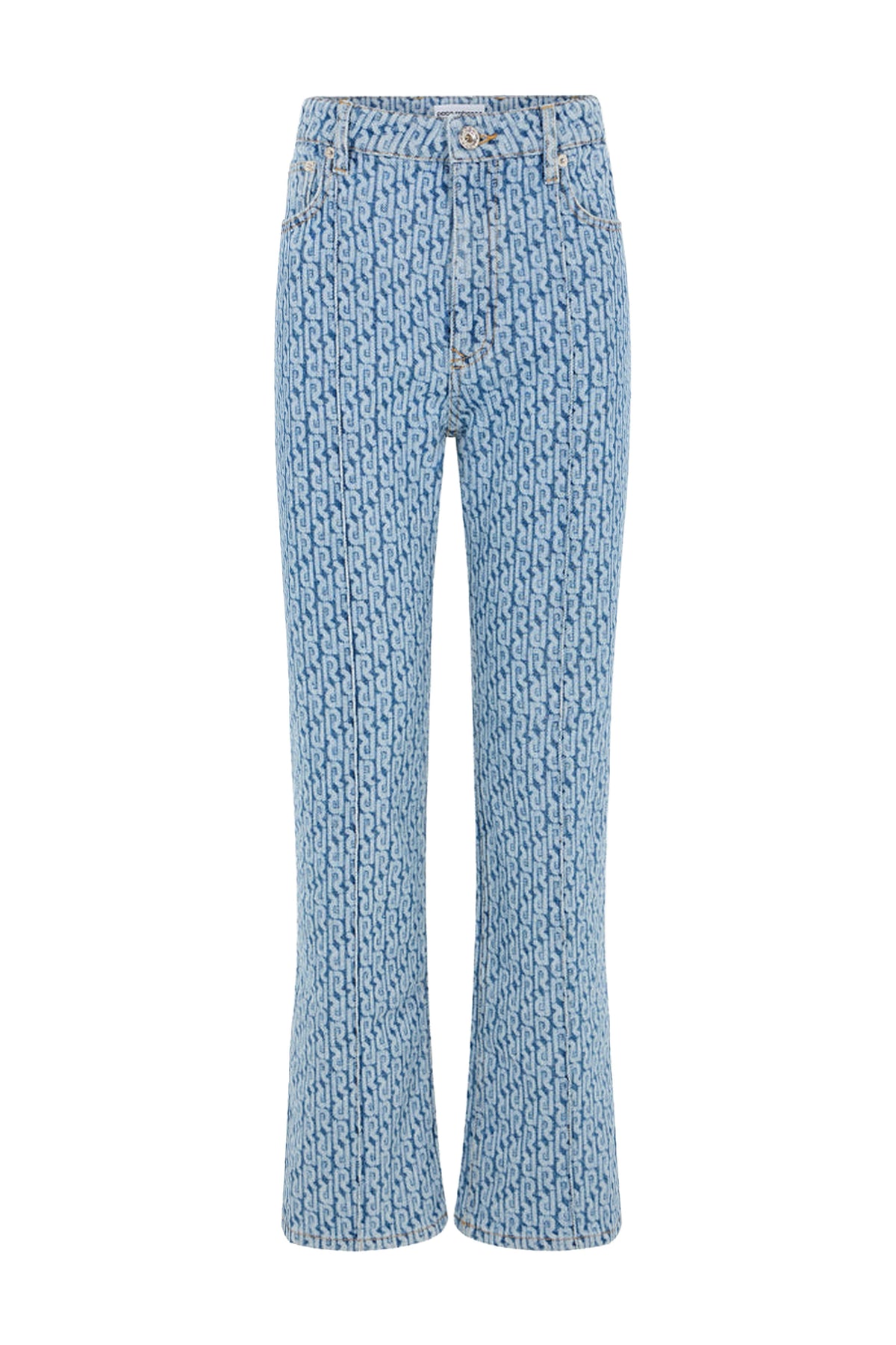 Jean évasé monogramme - Blue