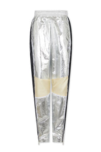 Pantalon évasé métallisé - Silver