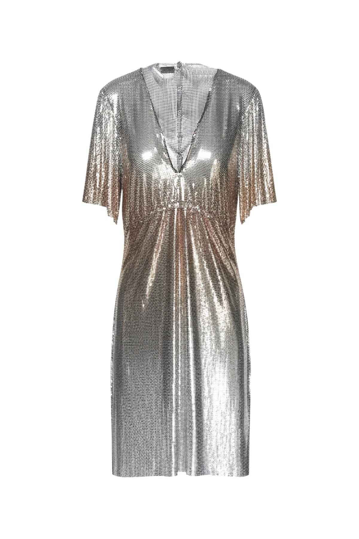 Robe courte manches courtes - Silver