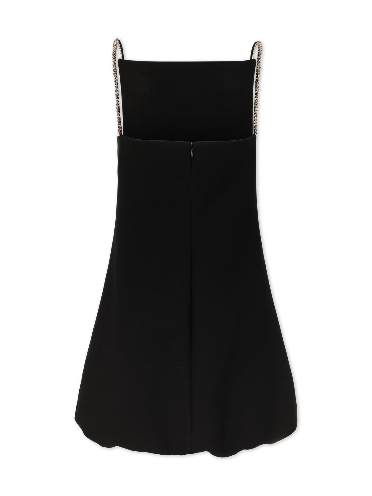 Robe courte à ornements en laine - Black
